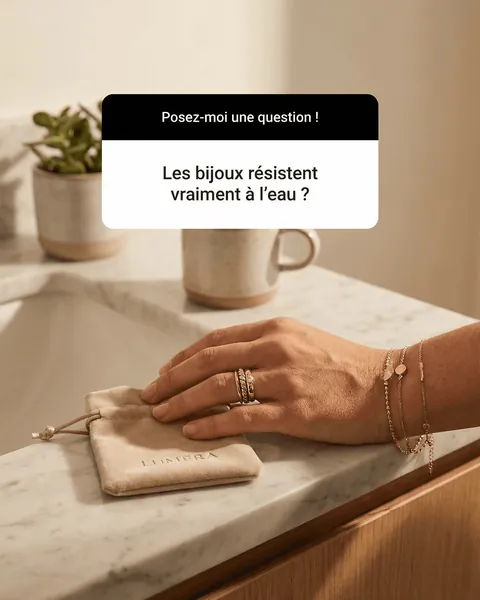 Publicité Meta Ads (e-commerce) : « Les bijoux résistent vraiment à l'eau ? »