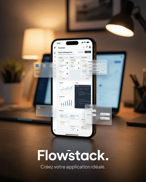 Publicité Meta Ads Flowstack : « Créez votre application idéale »