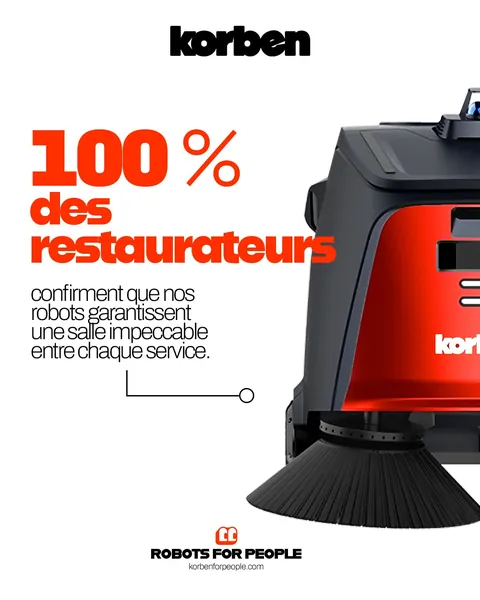 Publicité Meta Ads Korben : « Des robots pour une salle impeccable »