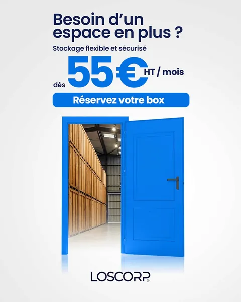 Publicité Meta Ads Loscorp : « Besoin d'un espace en plus ? »