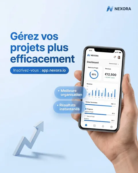 Publicité Meta Ads Nexora : « Gérez vos projets plus efficacement »