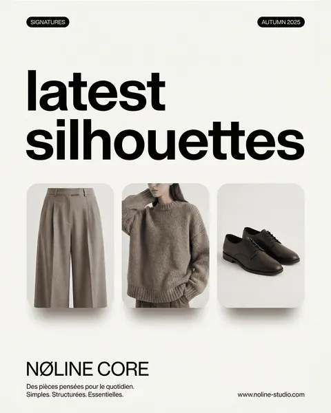 Publicité Meta Ads Nøline Core : « Latest silhouettes »