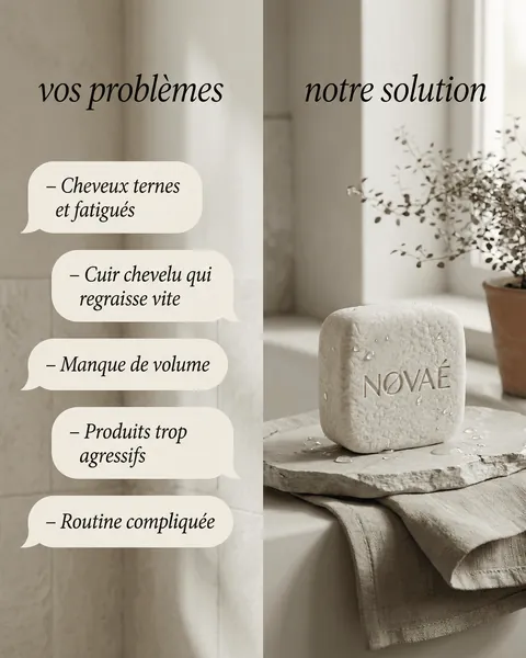 Publicité Meta Ads Novaé : « Vos problèmes, notre solution »