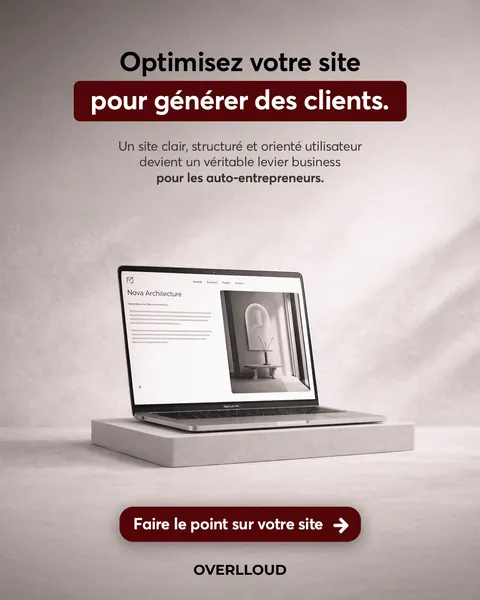 Publicité Meta Ads Overloud : « Optimisez votre site pour générer des clients »