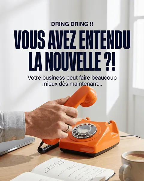 Publicité Meta Ads (services) : « Vous avez entendu la nouvelle ? »