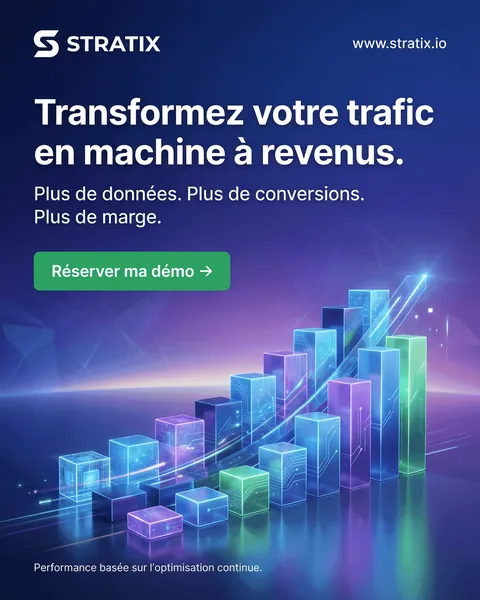Publicité Meta Ads Stratix : « Transformez votre trafic en machine à revenus »